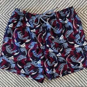 Ted Baker Multicolor Patterned Swim Shorts
